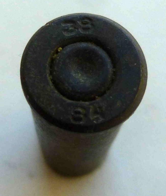 (Г-134-25) гильза патрона 7,62х26R спортивный револьвер маркировка "38 84"