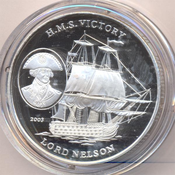 Северная Корея 5 вон 2003 г Корабль Нельсон