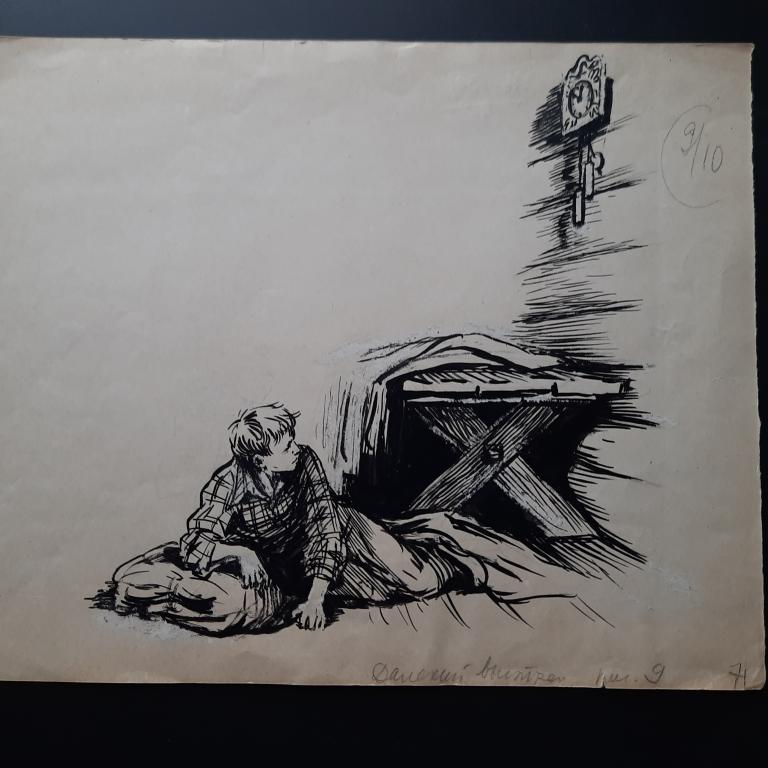 Петрова Н.Н. (1902-1988)  Пора! Иллюстрация к повести "Далекий выстрел"