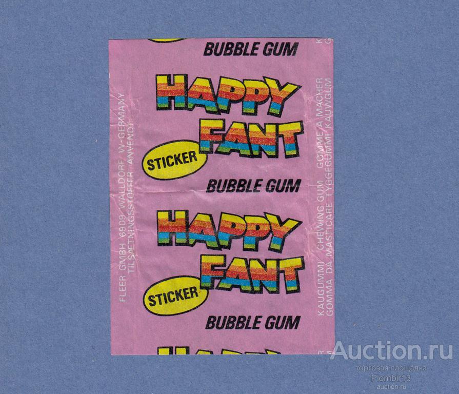 Обертка Германия Fleer Happy Fant