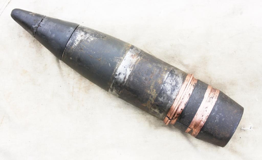 Учебная 85-мм осколочно-фугасная стальная граната СССР 1960-е.г.