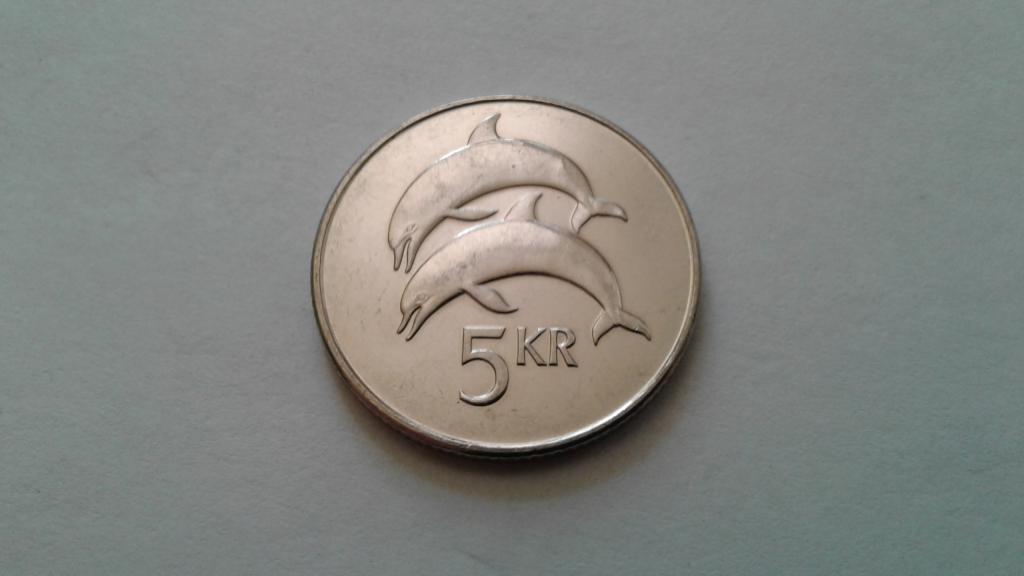 Исландия. 5 крон 2008 г.  #2