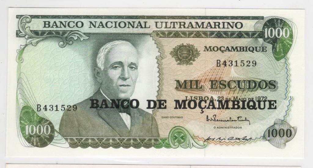 Мозамбик 1000 метикал 1972 Unc-