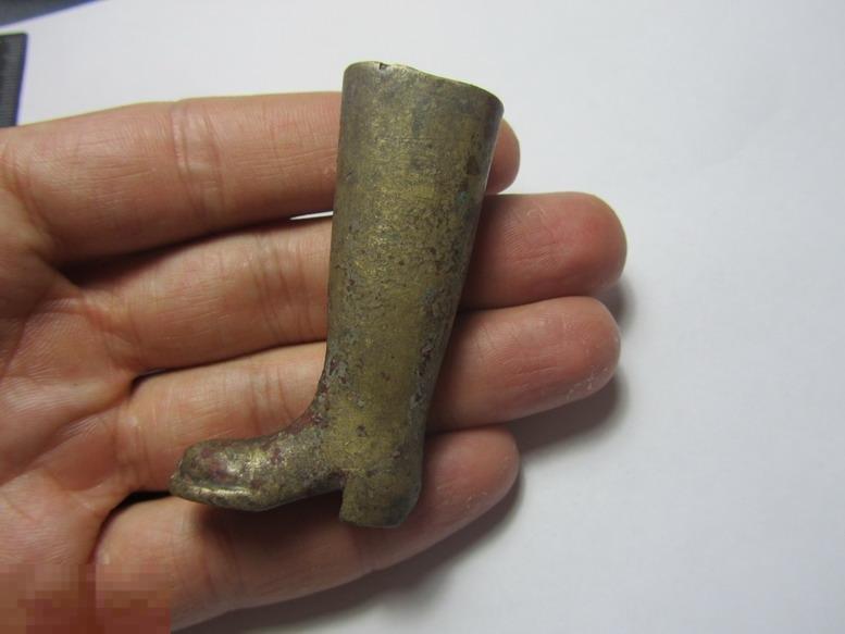 Зажигалка бронзовая сапог сапожок до 1917г