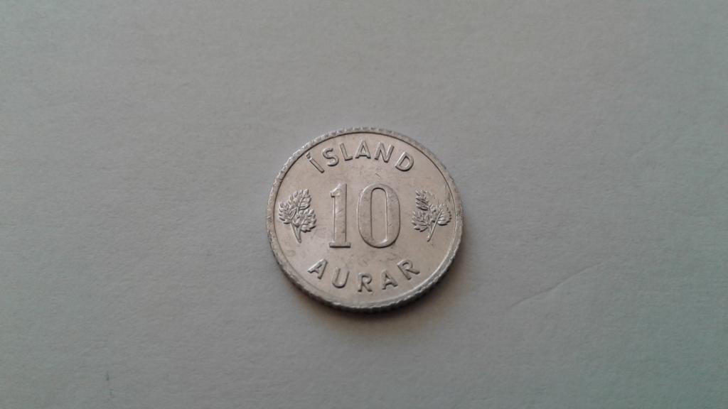 Исландия. 10 эйре ( аурар, эре ) 1970 г.  #2