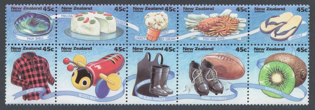 Новая Зеландия 1994 Mi# 1344-53** КИВИАНА, НОВОЗЕЛАНДСКАЯ ПРОДУКЦИЯ