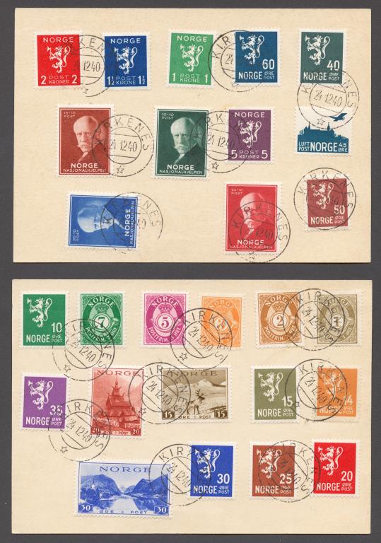 Норвегия 1938-41 ТУРИЗМ, НАНСЕН, СТАНДАРТ