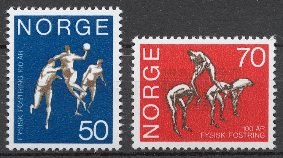 Норвегия 1970 Mi# 617-18** 100 ЛЕТ СПОРТИВНОЙ ШКОЛЕ