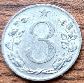 Чехословакия 3 геллера 1953 г.