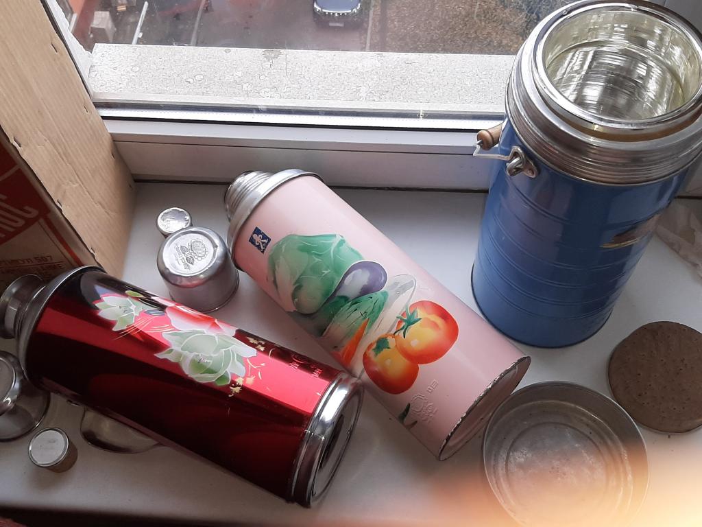 Термос китайский  , времён СССР , широкая горловина.