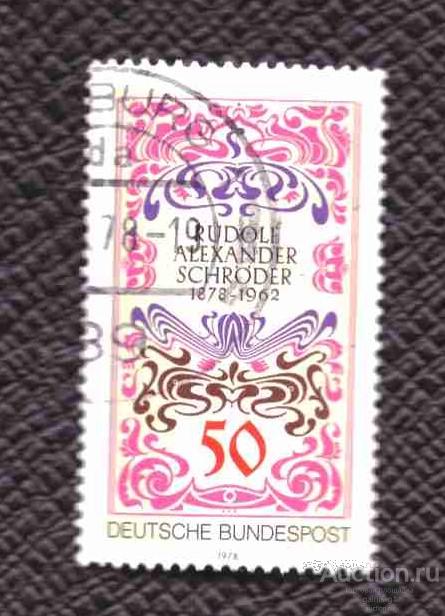 Западная  Германия     ФРГ   гашеная   1978  год       №  4040