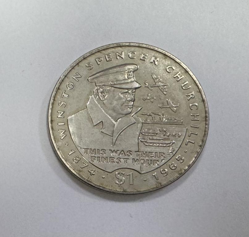 Либерия 1 доллар 1995 Черчилль