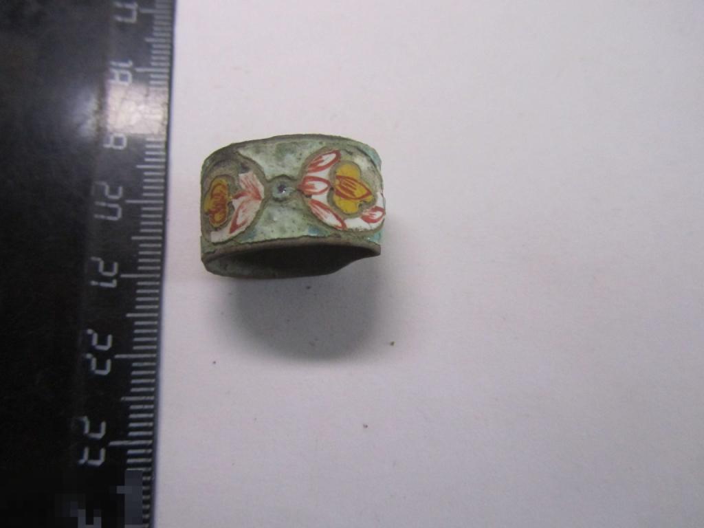 Навершие обоймица ножа Расписная эмаль! Редкость!!!