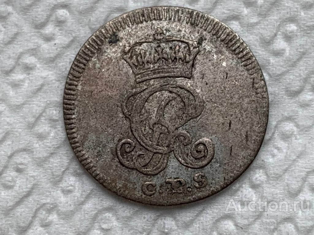 Брауншвейг-Каленберг Ганновер 1 Мариенгрошен Георг I.1727г. серебро