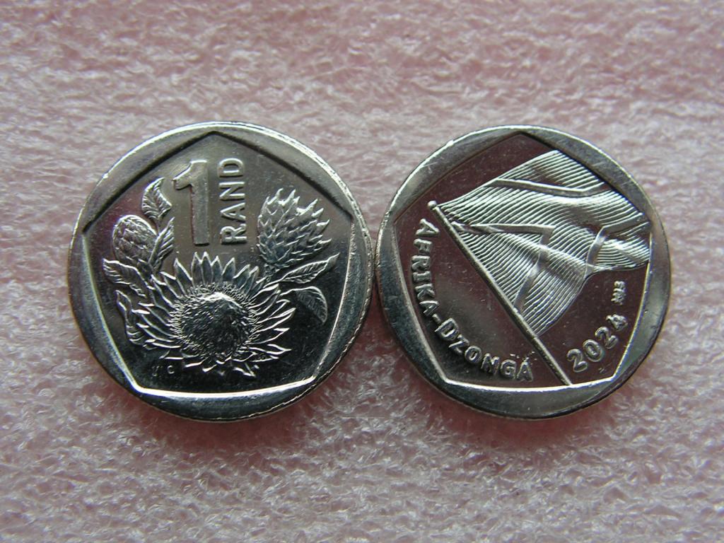 ЮАР 1 рэнд 2024 unc