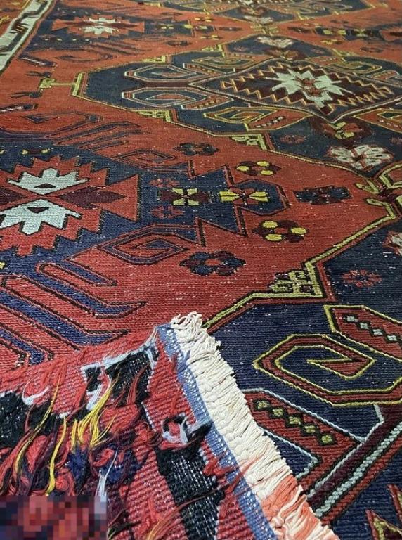 Старинный восточный ковер. Дагестанский сумах (килим). Кавказский ковер 360 х 170 см