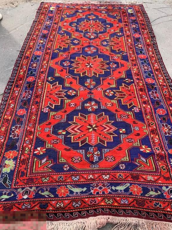 Старинный восточный ковер. Дагестанский сумах (килим). Кавказский ковер 320 х 180 см