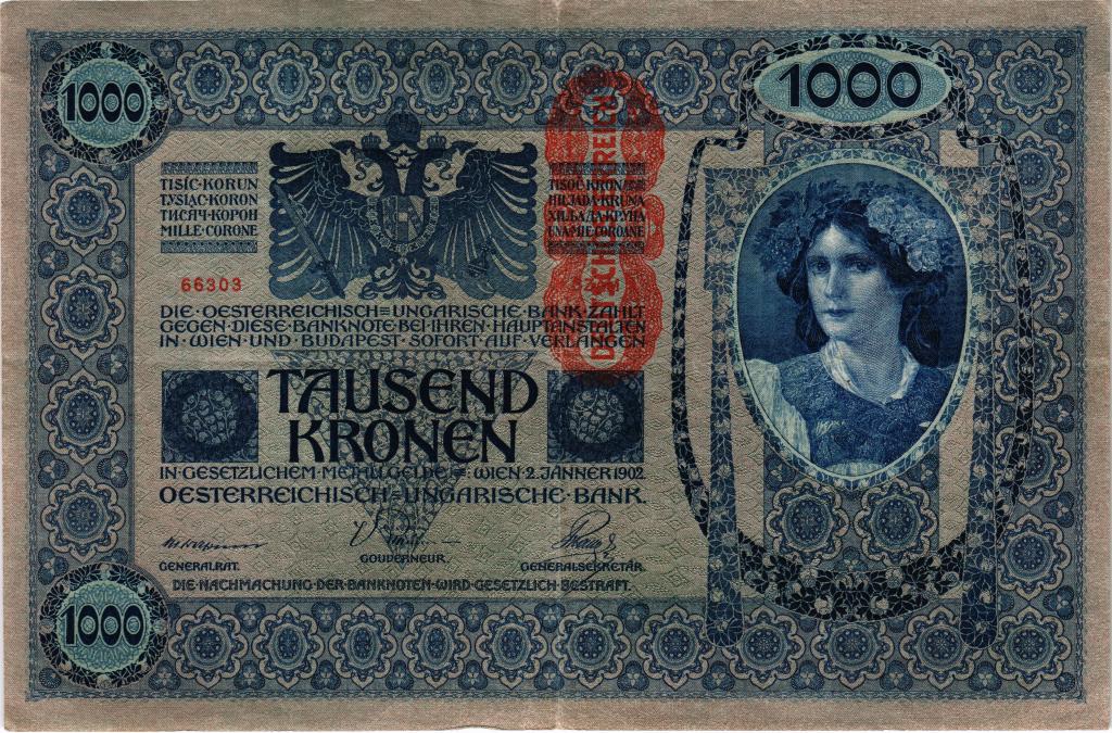 1000 крон 1902 года Австро-Венгрия