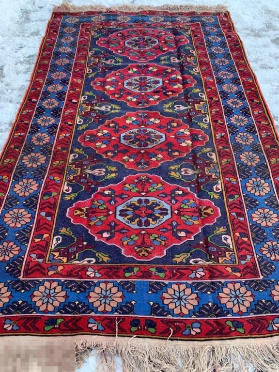 Старинный восточный ковер. Дагестанский сумах (килим). Кавказский ковер 290 х 177 см