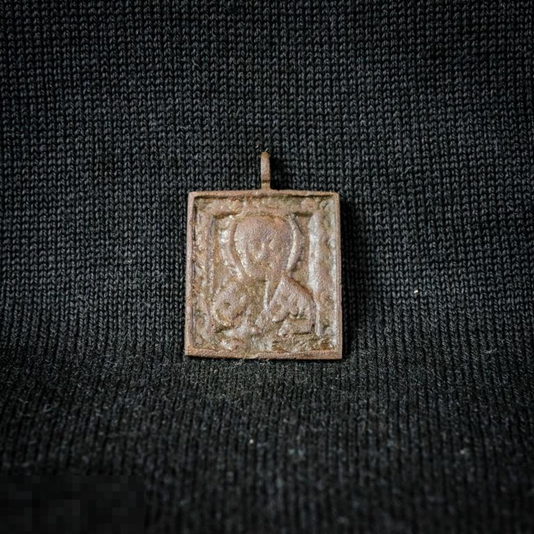 Икона малышка Николай Чудотворец 18-19 век