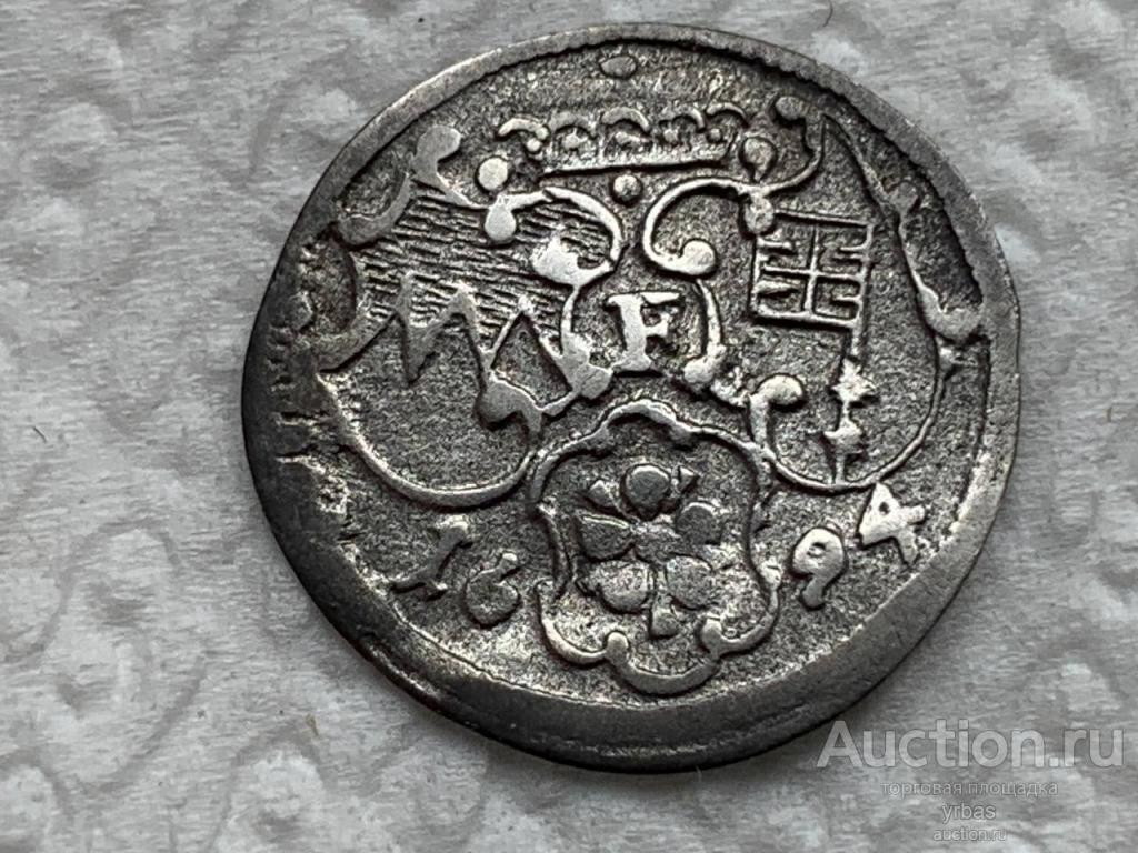Вюрцбург 1/84 гульдена 1694г серебро