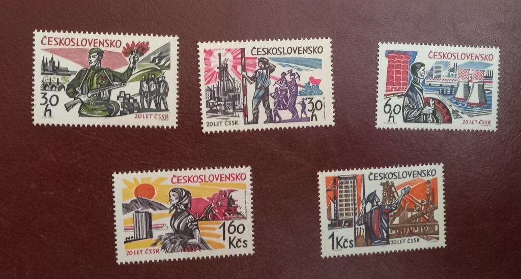 Чехословакия 1965 год 20 лет Освобождение Чехословакии MNH