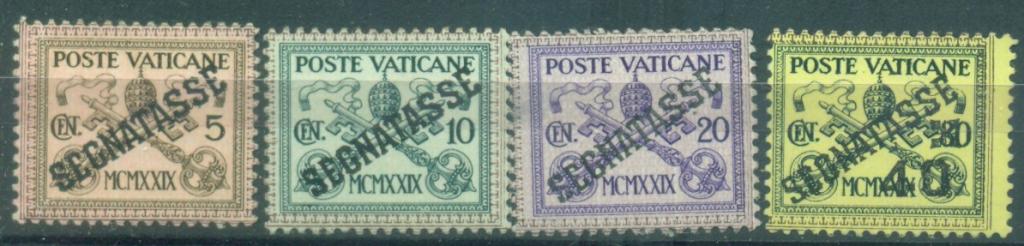 Ватикан 1931 г. Служебные марки (надпечатка на стандарте 1929 г) Герб негашеная**
