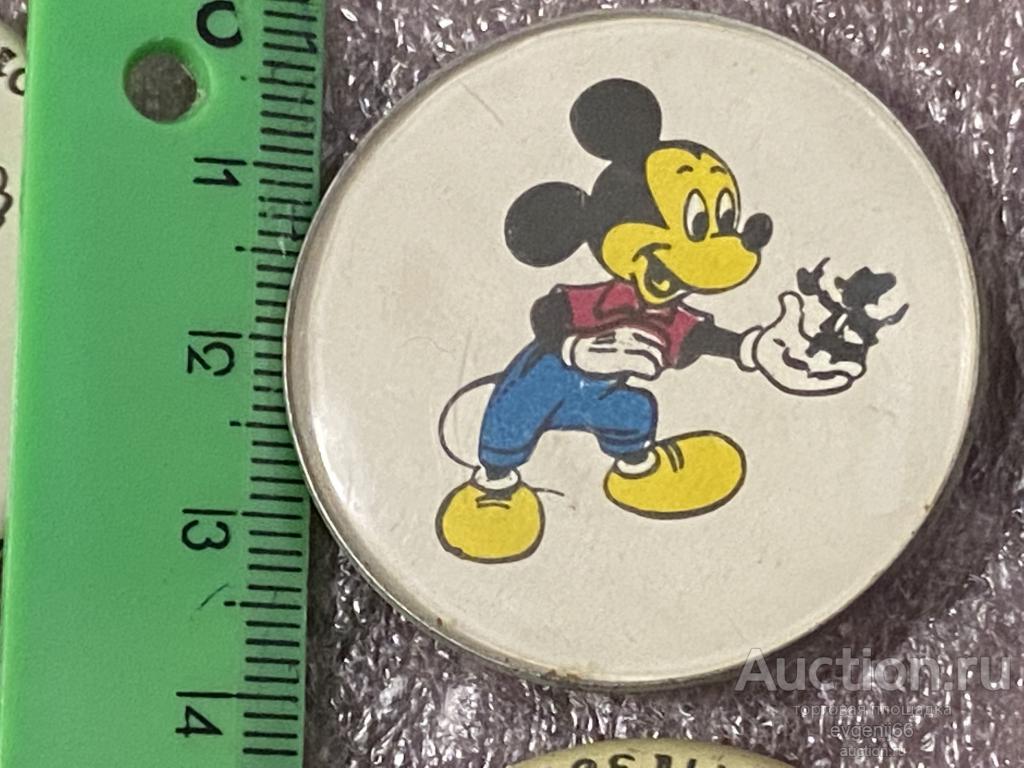 Значок детский Значки МИККИ МИКИ МАУС.  МУЛЬТФИЛЬМ ДИСНЕЙ ЖЕЛЕЗНЫЙ РЕДКИЙ RRR