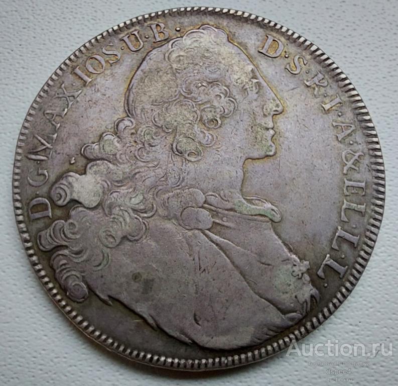 Бавария талер 1765 Максимилиан III Серебро  Состояние