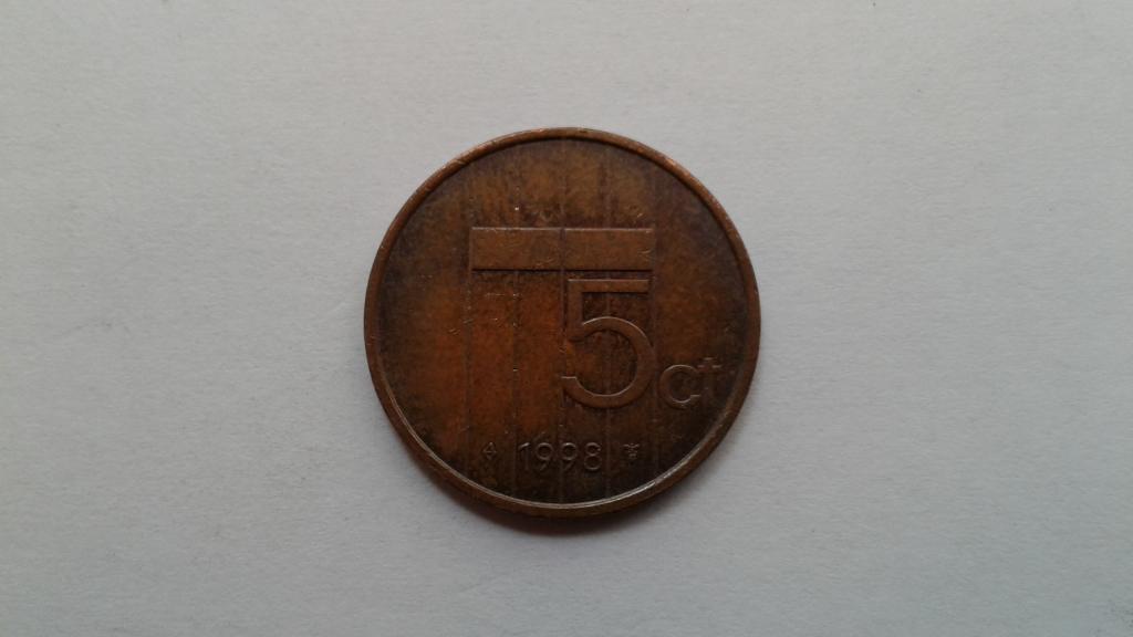 Нидерланды. 5 центов 1998 г.  №2