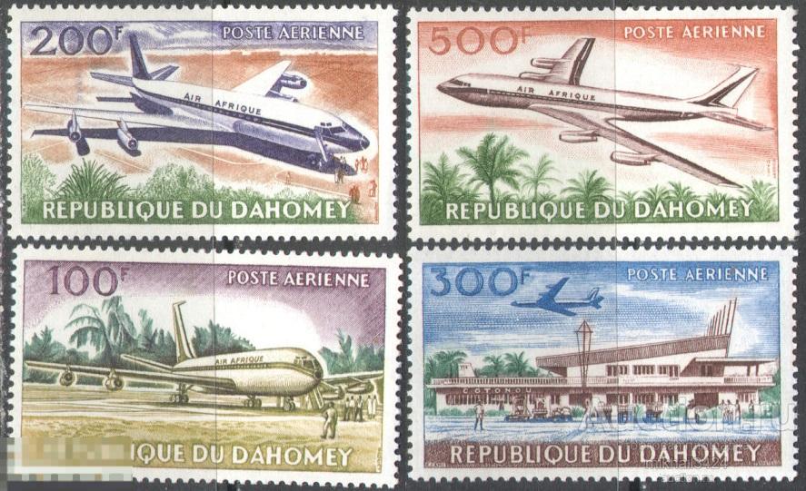 С0817 ✅ Транспорт Авиация Самолеты 1963 Дагомея 4м п/с ** 26МЕ