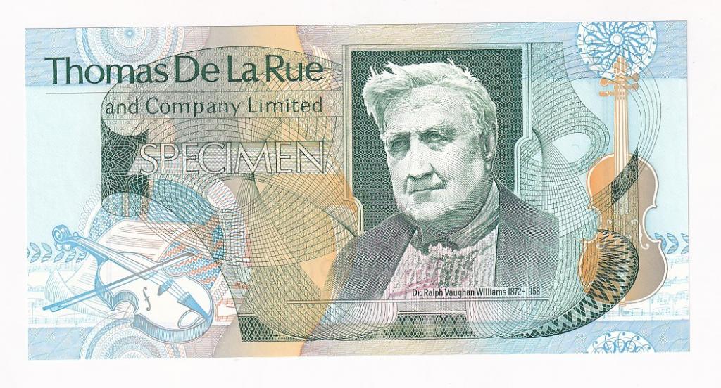 Великобритания Тестовая банкнота Thomas De La Rue SPECIMEN  (39710)