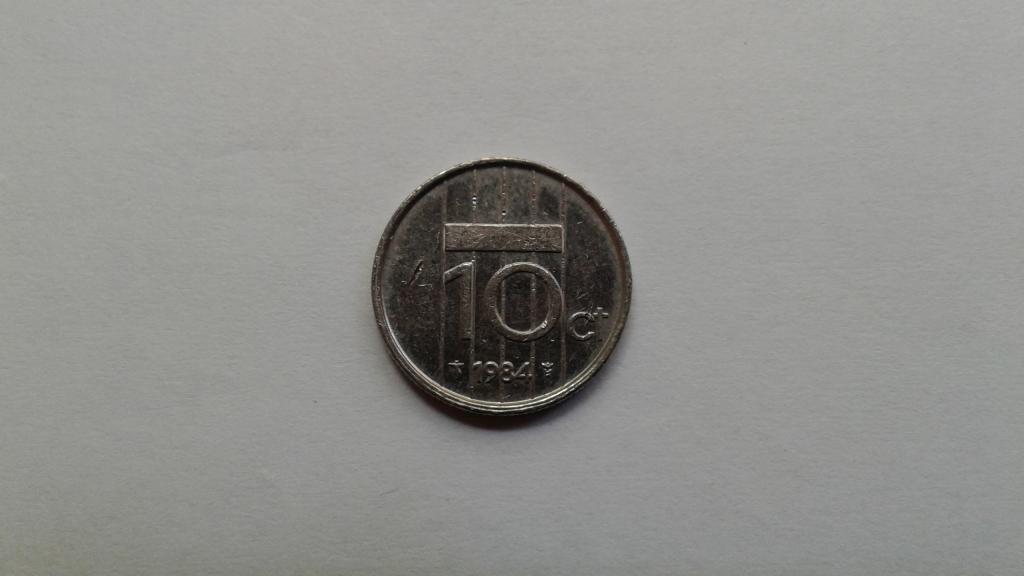 Нидерланды. 10 центов 1984 г.  #2