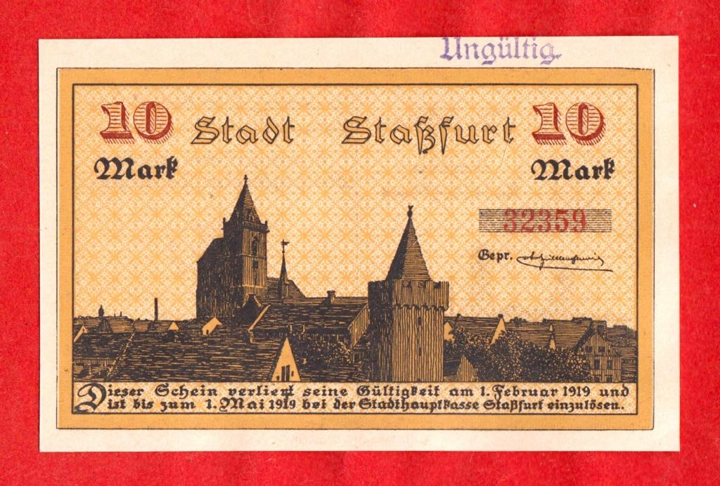 Германия, Штасфурт, Stassfurt, городской выпуск, 10 марок, 1918, UNC, 32359, РЕДКИЕ, RRR