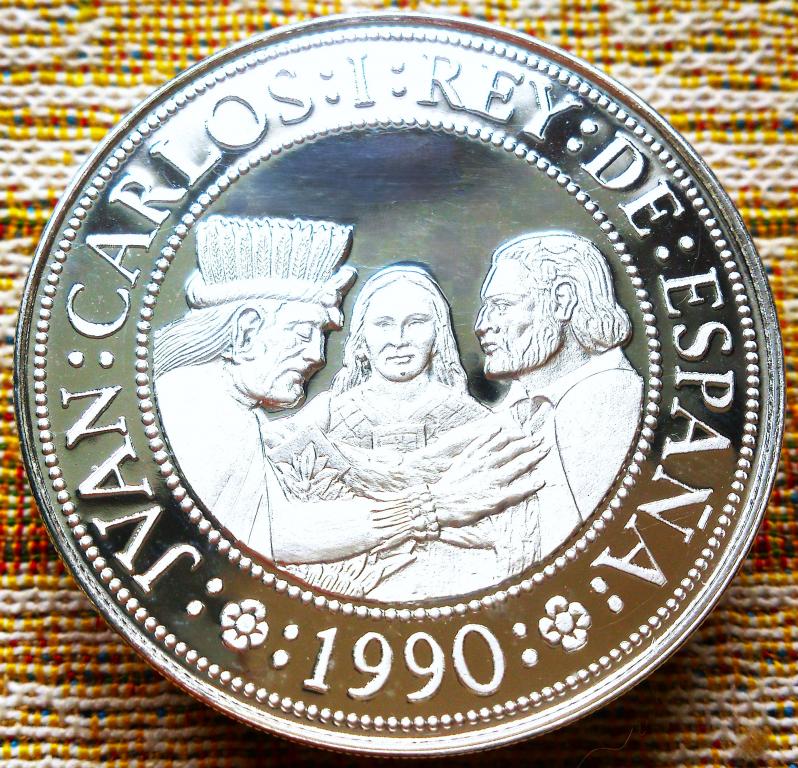 5000  ПЕСЕТ  1990 г.  500 ЛЕТ ДОМА БУРБОНОВ .  ПРУФ .  ИСПАНИЯ .  ОРИГИНАЛ .  № 5
