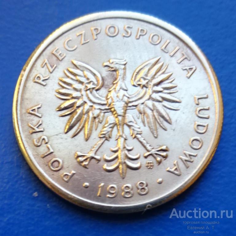 2 злотых 1988. Польша. № АККН 03-23.