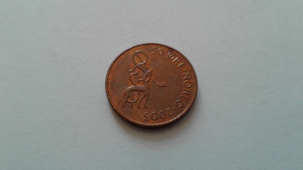 Норвегия. 50 эре 2003 г.