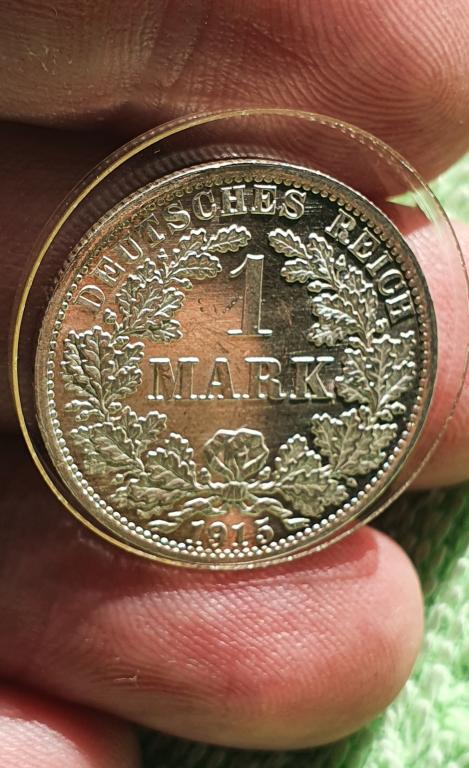 1 марка PROOF !!!, 1915 год А, Германия империя