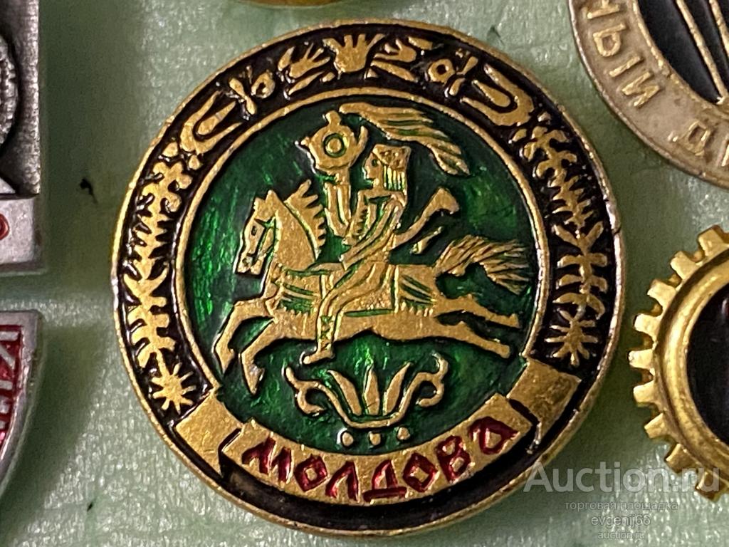 Знак Значок  МОЛДОВА. МОЛДАВИЯ. ВСАДНИК. ЛОШАДЬ  РЕДЧАЙШИЙ RRR