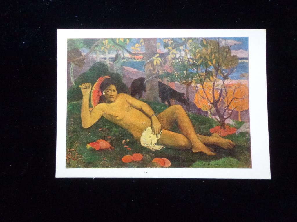 Открытка Живопись Гламур худ.Поль Гоген " Жена короля " чистая