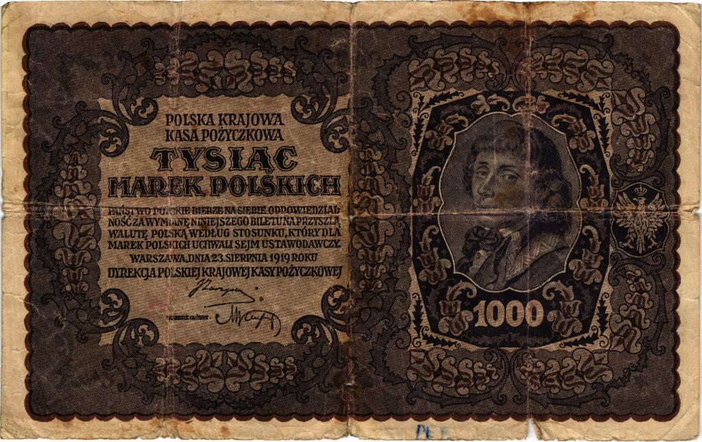 1000 марок 1919 года Польша