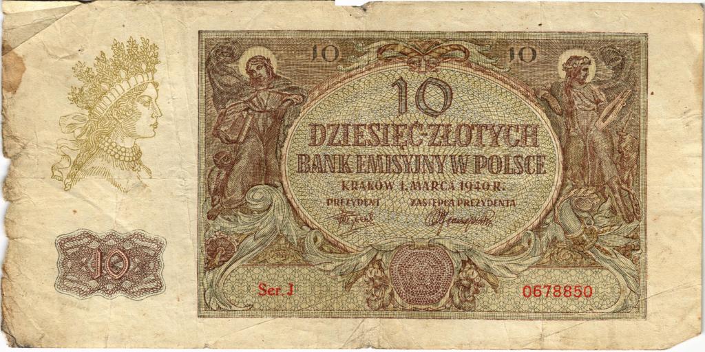 10 злотых 1940 года Польша 