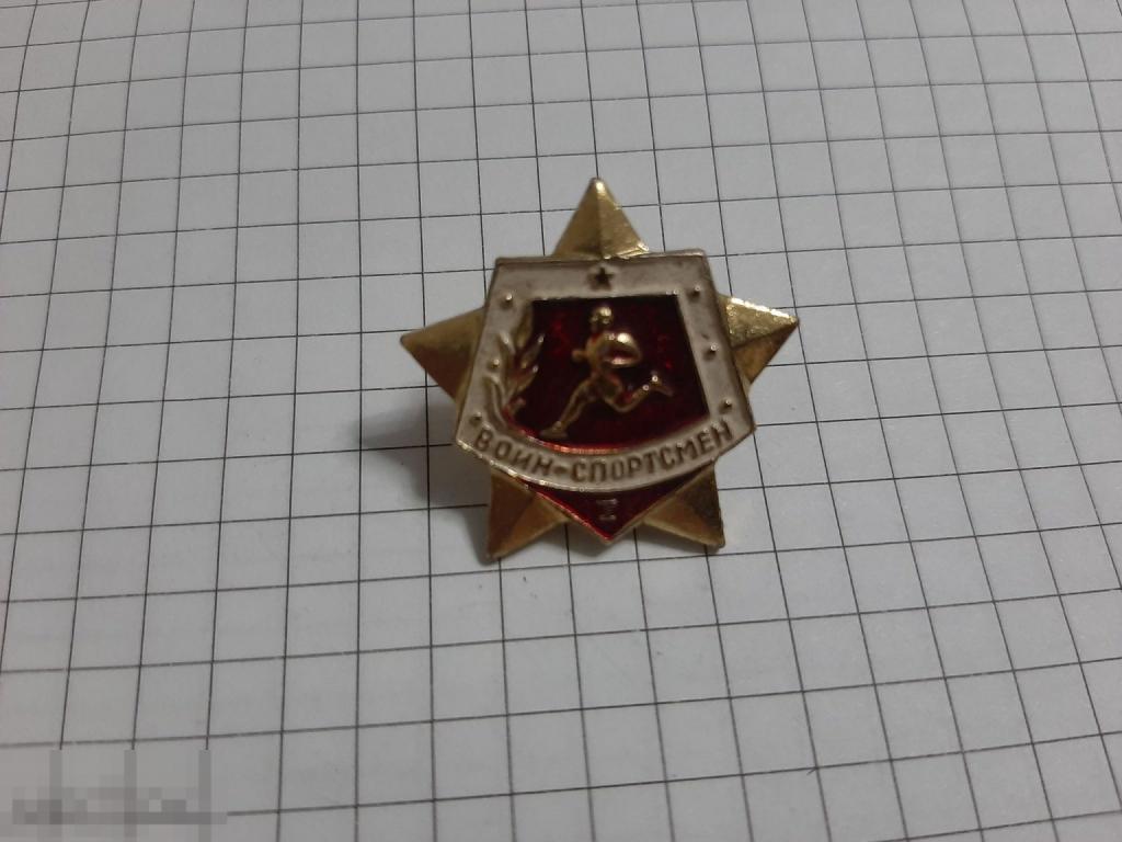 Значок Воин спортсмен (41.3)