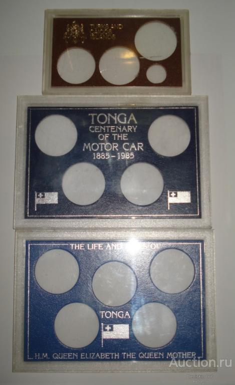 Футляр (бокс) от иностранных монет. 3 штуки. Б/у