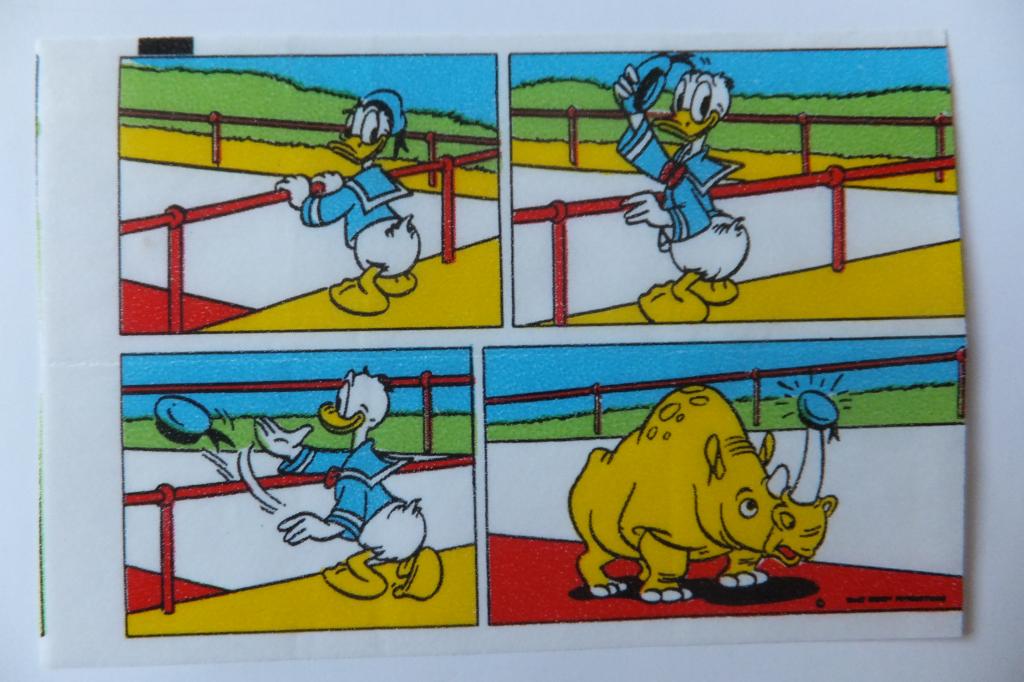 Donald Duck Mickey Mouse Bubble Gum Комиксы Дональд Дак Микки Маус Вкладыш 3
