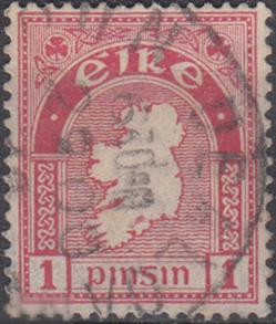 1923 Ирландия Стандарт Карта № 41 А гаш 0.50 евро