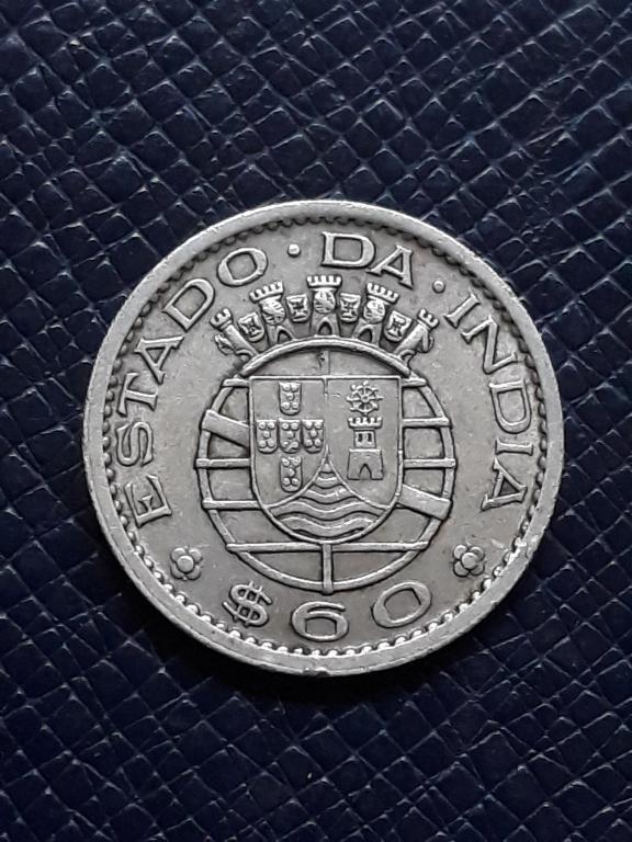 Португальская Индия 60 сентаво 1959 КМ 32