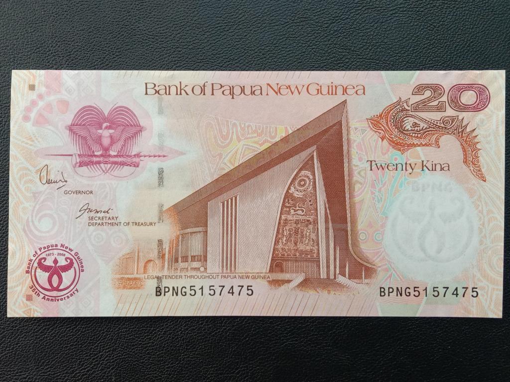 Папуа Новая Гвинея 20 кин 2008г.   UNC       Р.36