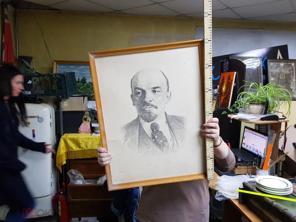 КАРТИНА ЛЕНИН КАРАНДАШОМ СОВЕТСКОЕ ИССКУСТВО