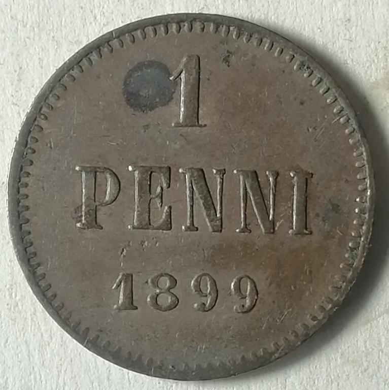 1 пенни 1899 год  (2) Русская Финляндия
